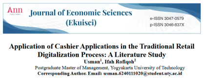 Application of Cashier Applications in the Traditional Retail Digitalization Process