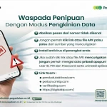 Waspada Penipuan, Pegadaian mengimbau Sahabat Pegadaian untuk selalu berhati-hati terhadap pesan tak dikenal